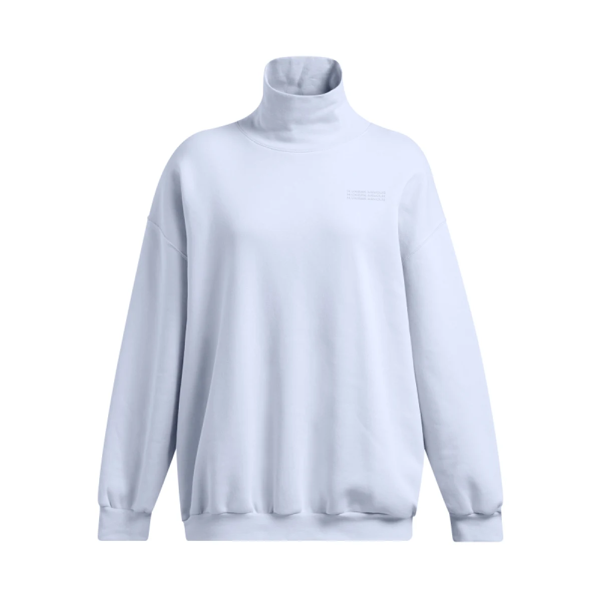 Dámska zateplená mikina UNDER ARMOUR UA Icon Fleece OS Mock Crew-BLU · záber 5