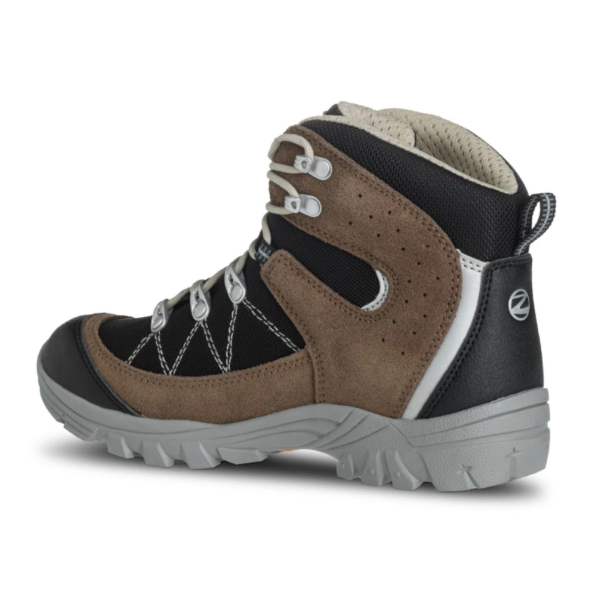 Juniorská vysoká turistická obuv TREZETA Cyclone Wp Jr, Black Brown · záber 2