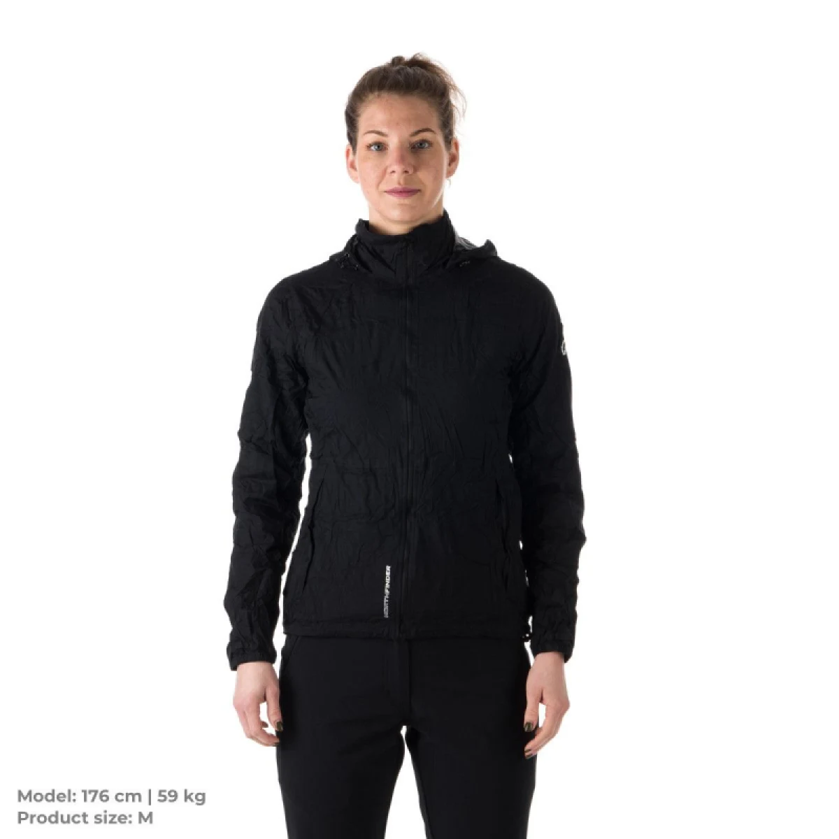 Dámska tréningová bunda s kapucňou NORTHFINDER NORTHKIT-BU-4268OR-black · záber 5