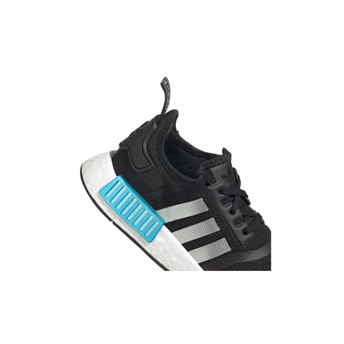 Juniorská rekreačná obuv ADIDAS ORIGINALS NMD_R1 core JR black silver metallic solar red · záber 4