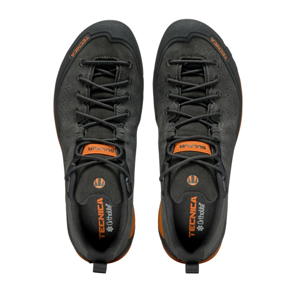 Pánska nízka turistická celokožená obuv TECNICA Sulfur GTX Ms, anthracite ultra orange · záber 4