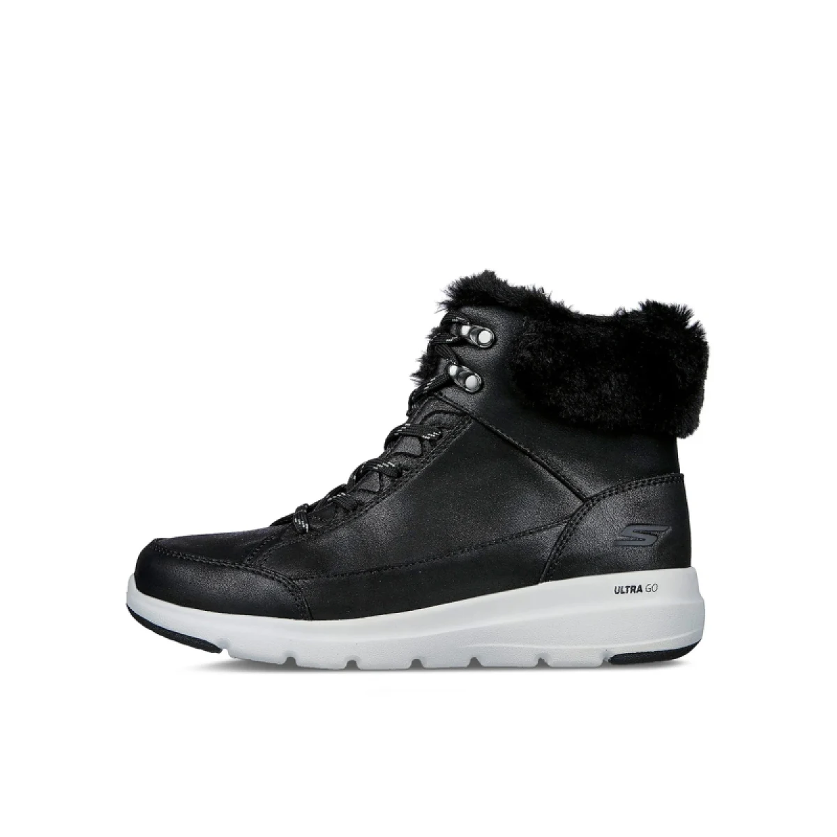 Dámske členkové zimné topánky SKECHERS On The-Go Glacial Ultra Cozyly black · záber 2