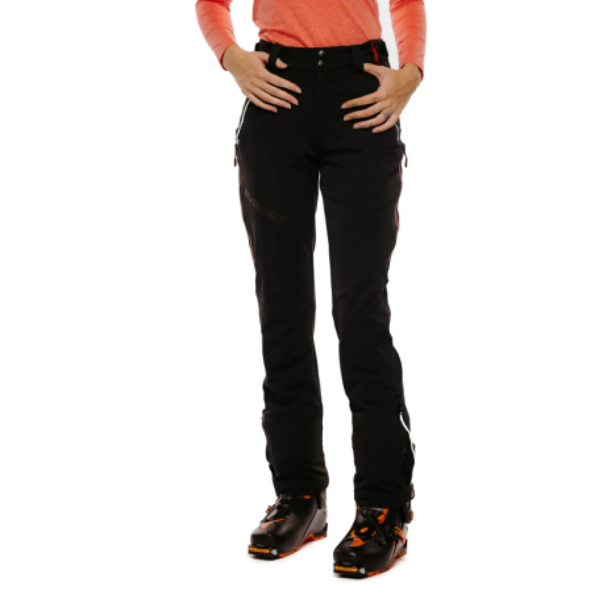 Dámske nohavice na skialp EVERETT SkiTour pants II W black · záber 1
