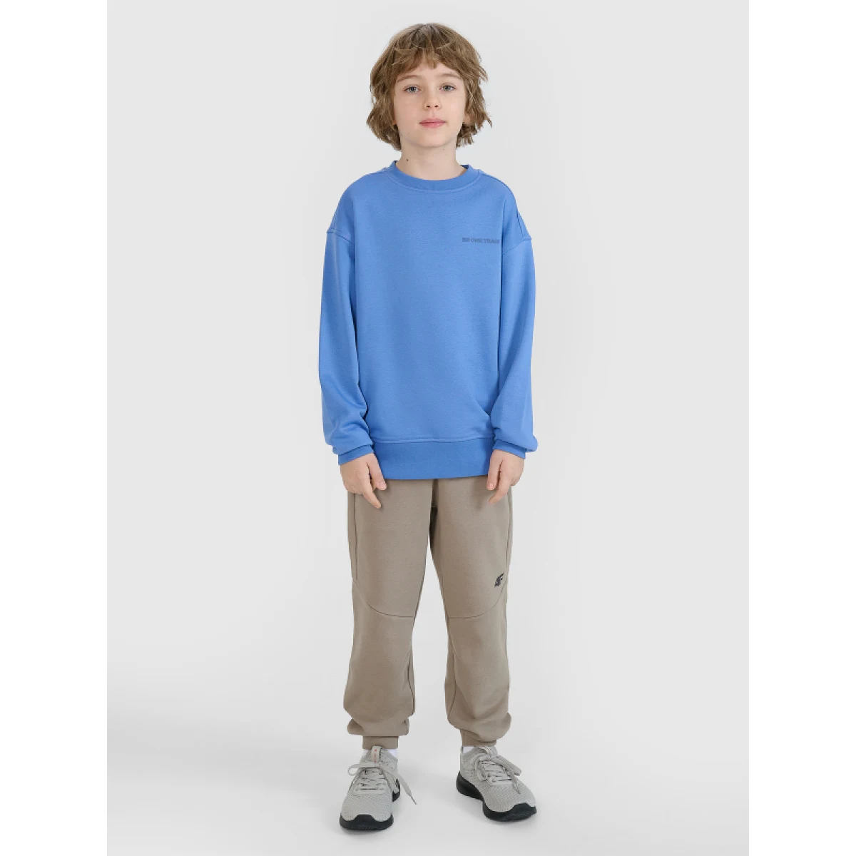 Chlapčenská mikina 4F JUNIOR SWEATSHIRT-JWSS25TSWSM1713-34S-BLUE · záber 4