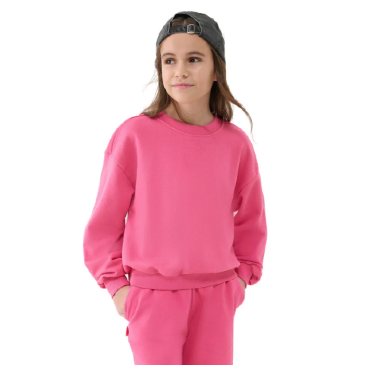 Dievčenská mikina 4F JUNIOR SWEATSHIRT F1479-54S-PINK · záber 1