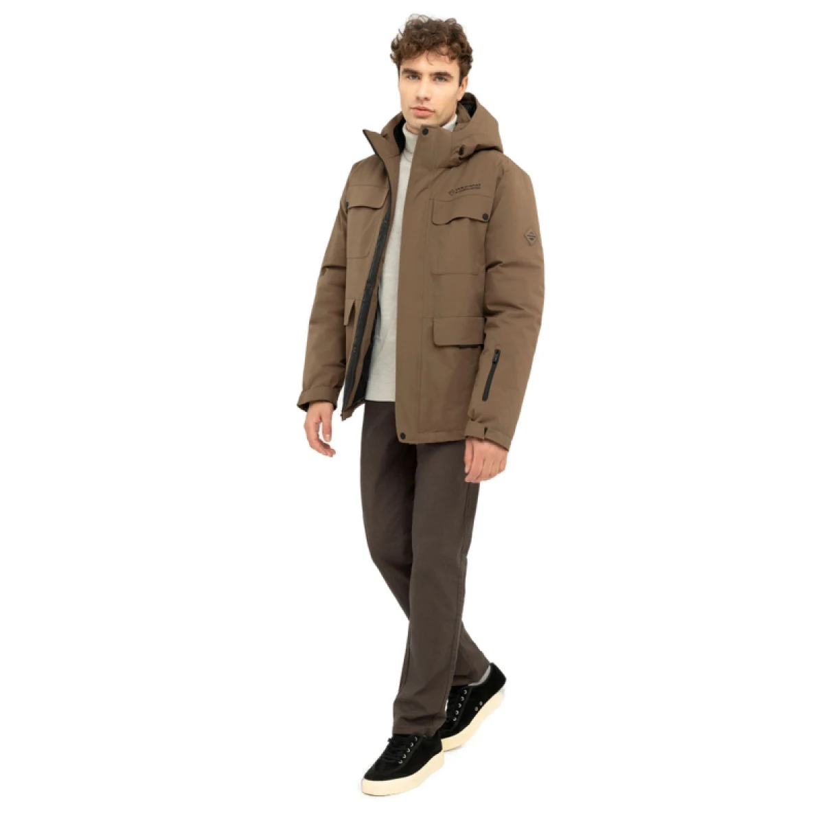 Pánska bunda VOLCANO J-NOEL-500-BROWN · záber 5