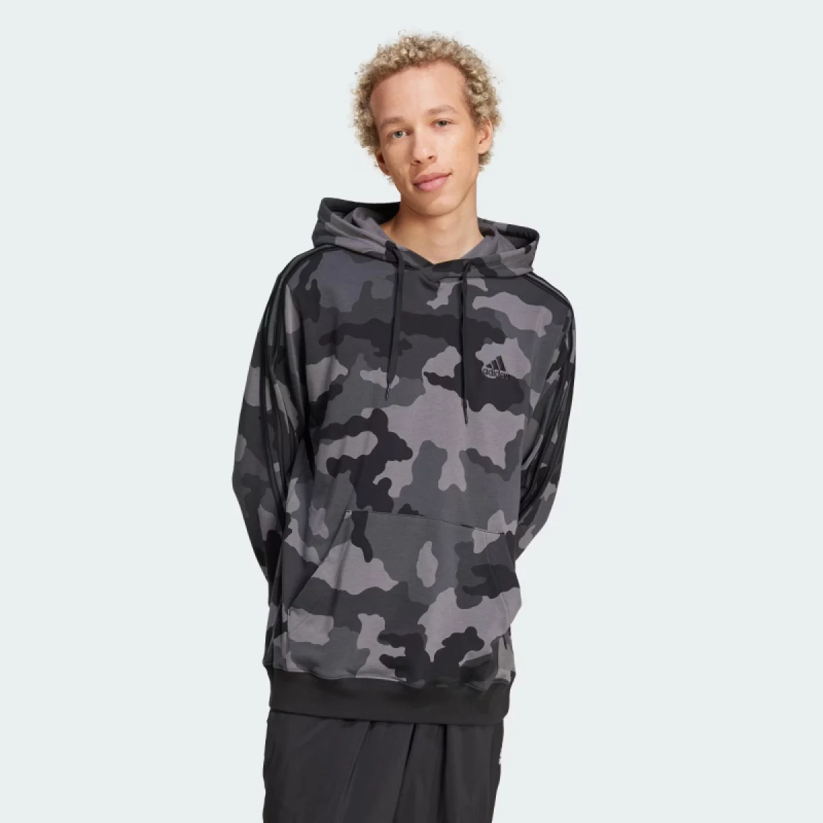 Pánska mikina s kapucňou ADIDAS M CAMO HD-IV7383-Black · záber 2