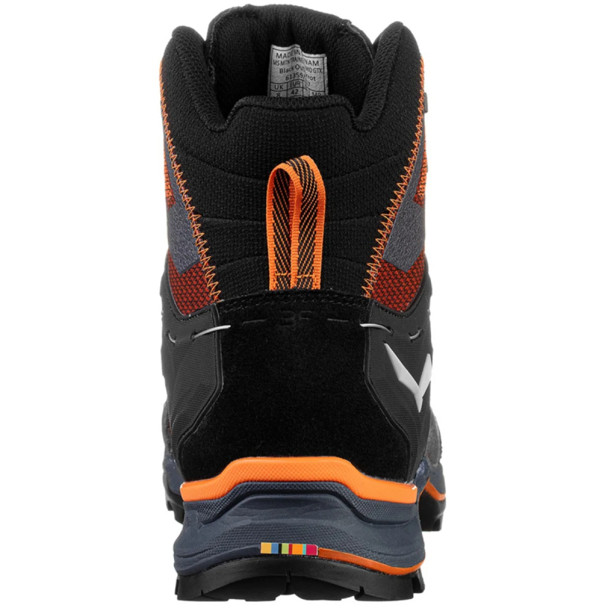 Pánska členková turistická obuv SALEWA Mountain Trainer Lite Mid GTX M black out carrot · záber 4