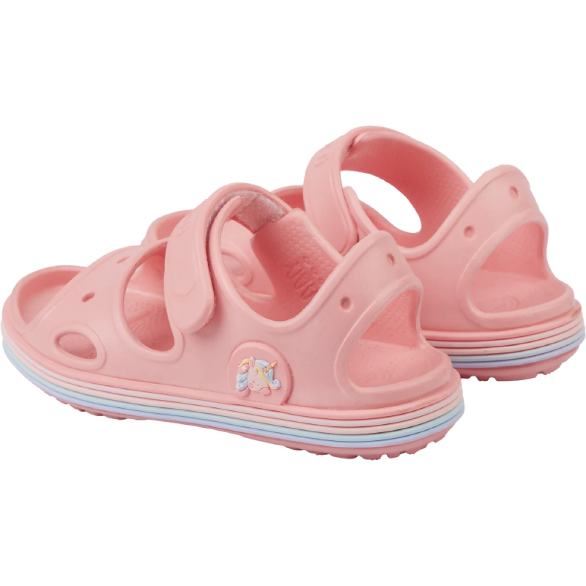 Dievčenské sandále COQUI Yogi baby pink rainbow · záber 4