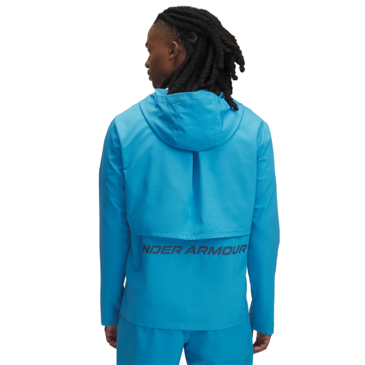 Pánska bežecká bunda UNDER ARMOUR UA Launch Hooded Jacket-BLU · záber 3