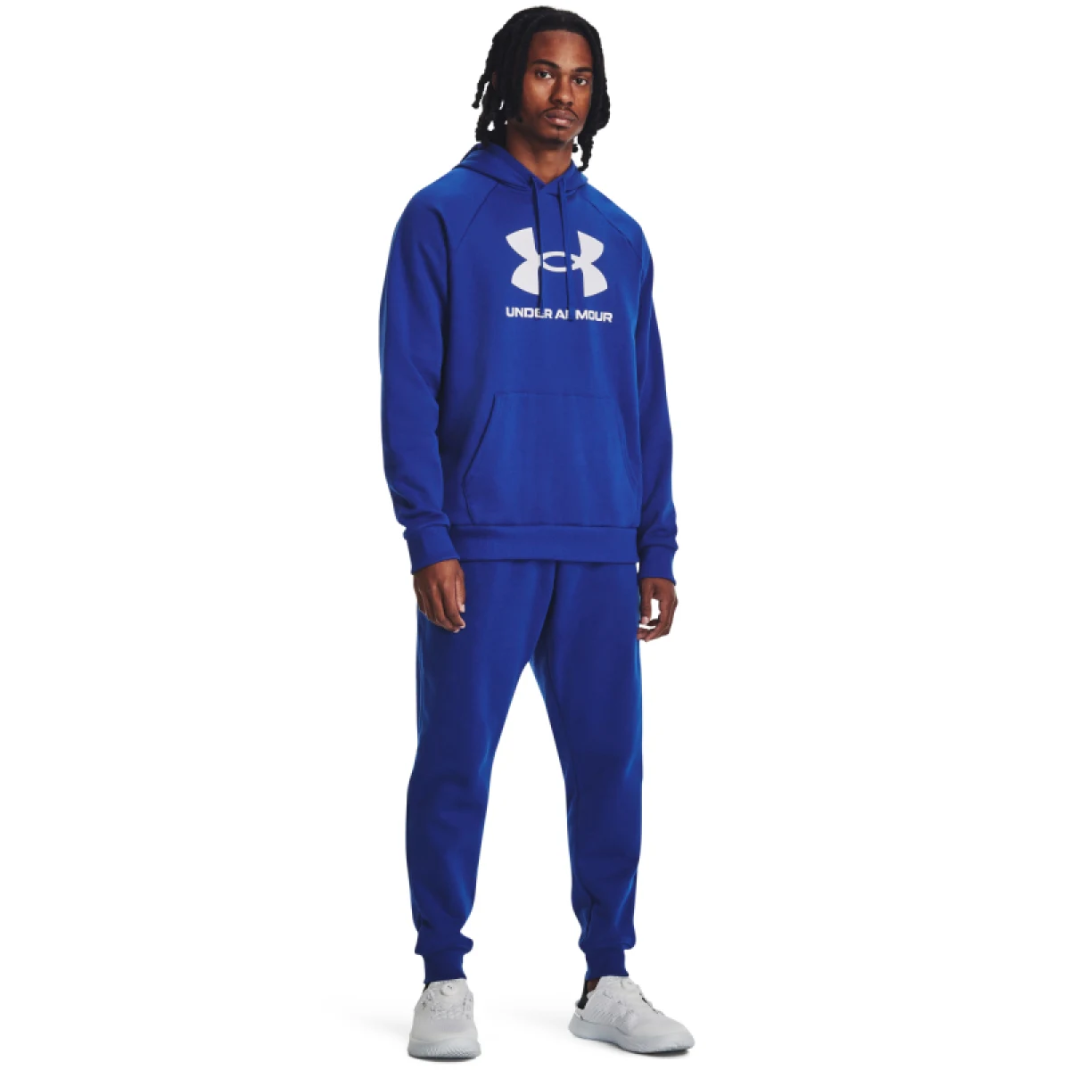 Pánska zateplená mikina s kapucňou UNDER ARMOUR UA Rival Fleece Logo HD-BLU · záber 5