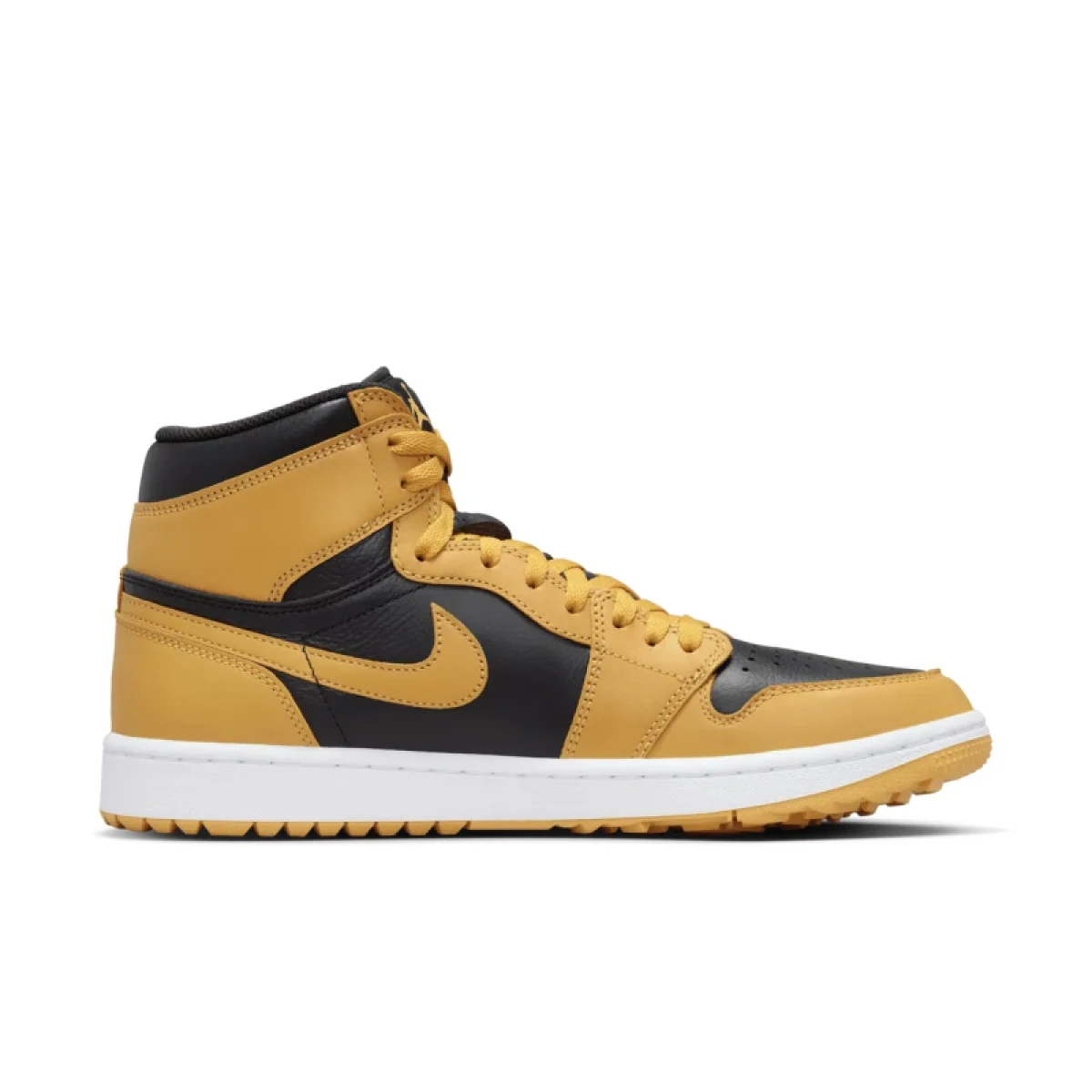Pánska vychádzková obuv NIKE Air Jordan 1 High Golf pollen black white · záber 3