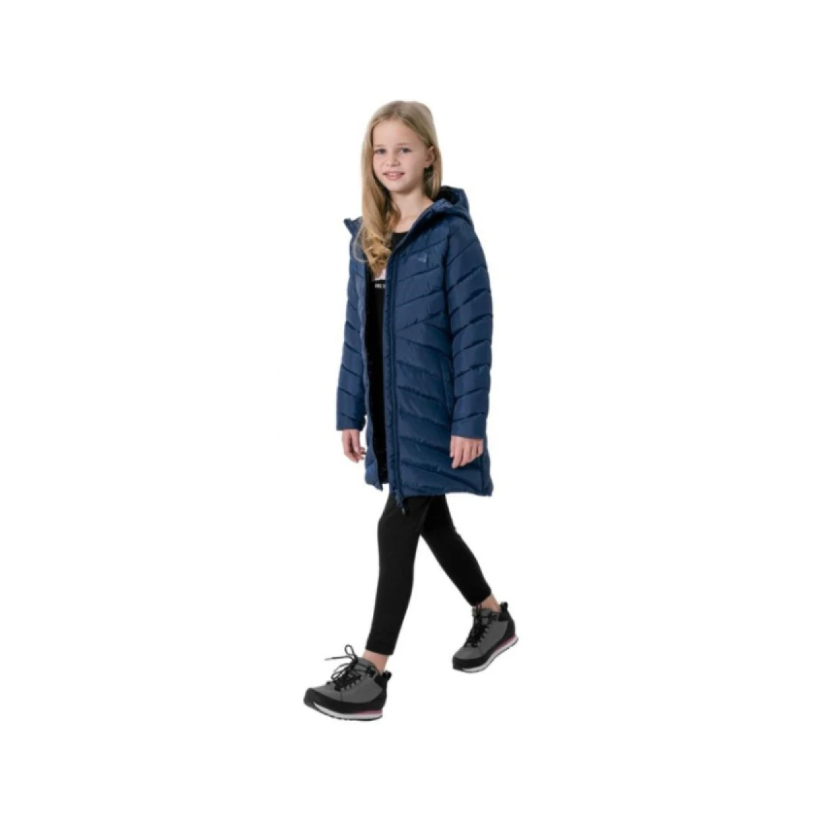 Dievčenská bunda 4F JUNIOR GIRLS JACKET JKUDP003-31S-NAVY · záber 3