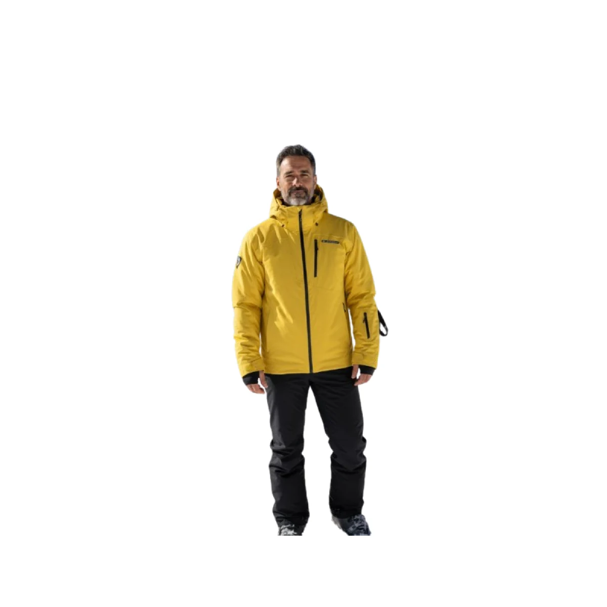 Pánska lyžiarska bunda s kapucňou BLIZZARD Ski Jacket Silvretta, mustard yellow · záber 2