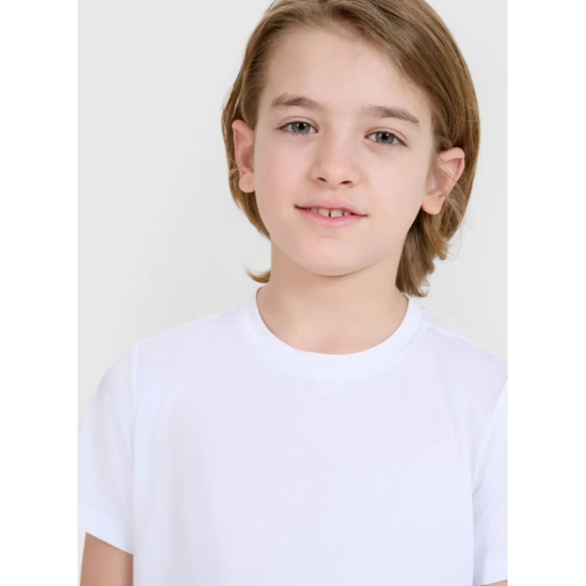 Chlapčenské tréningové tričko s krátkym rukávom 4F JUNIOR TSHIRT FNK M1438-10S-WHITE · záber 2