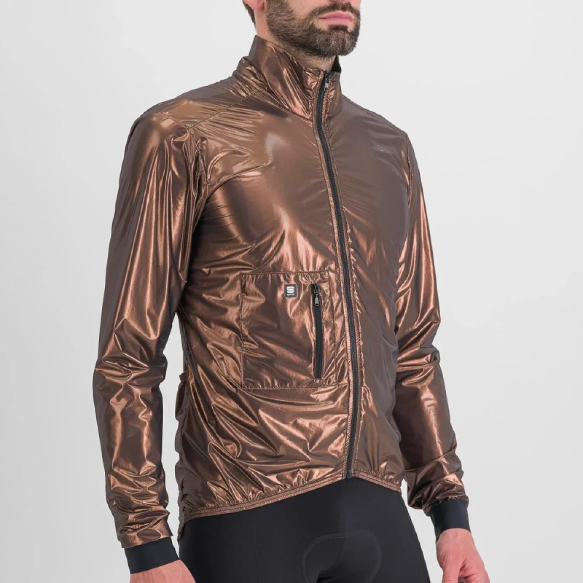 Pánska cyklistická bunda SPORTFUL Giara packable jacket, metal bronze · záber 4