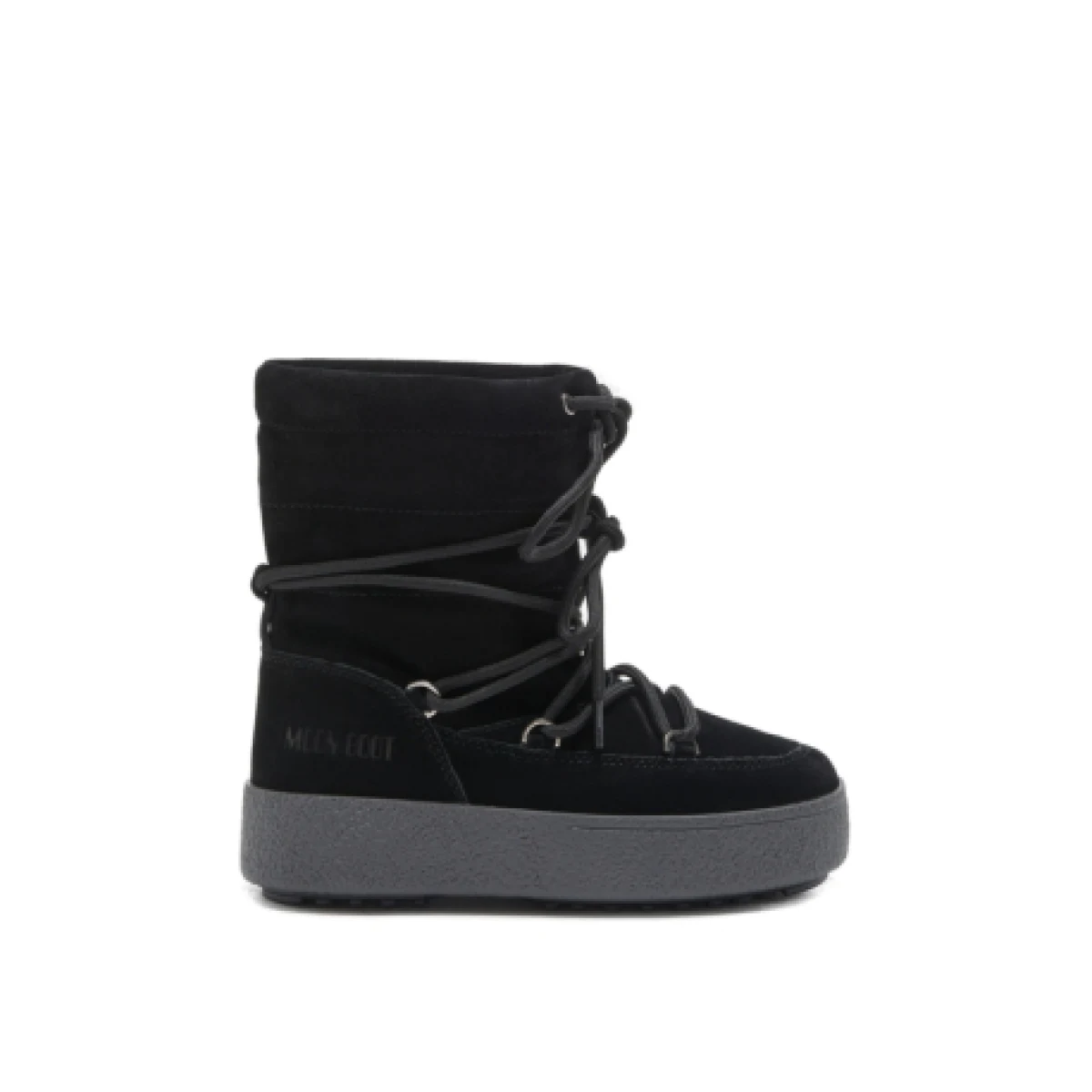 Dievčenské členkové zimné topánky MOON BOOT JTRACK SUEDE, 003 black · záber 1