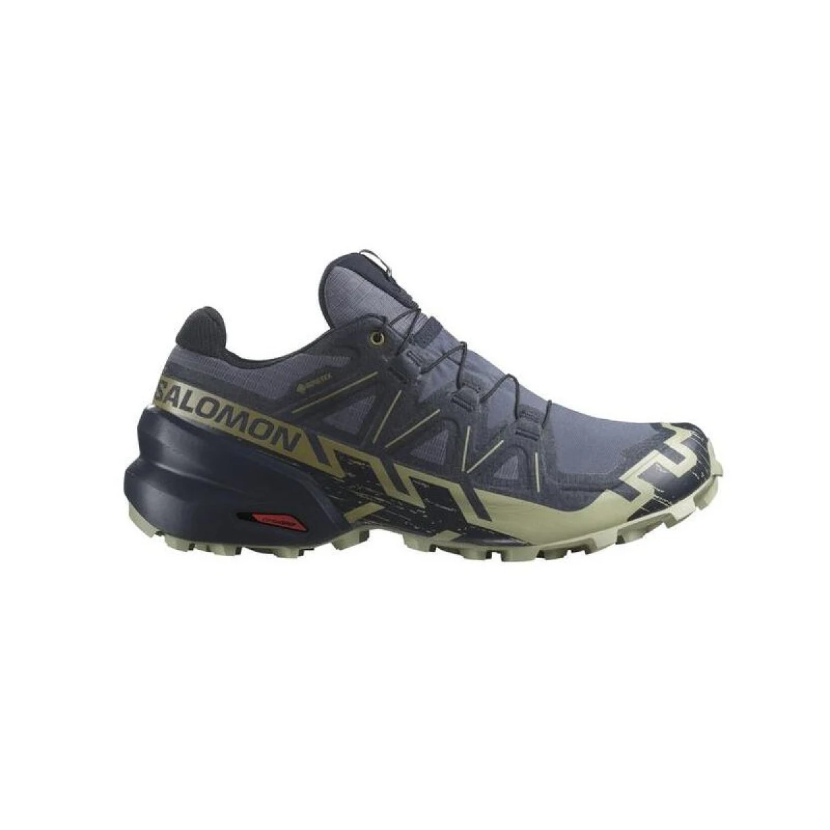 Pánska bežecká trailová obuv SALOMON Speedcross 6 GTX M grisaille carbon tea · záber 2