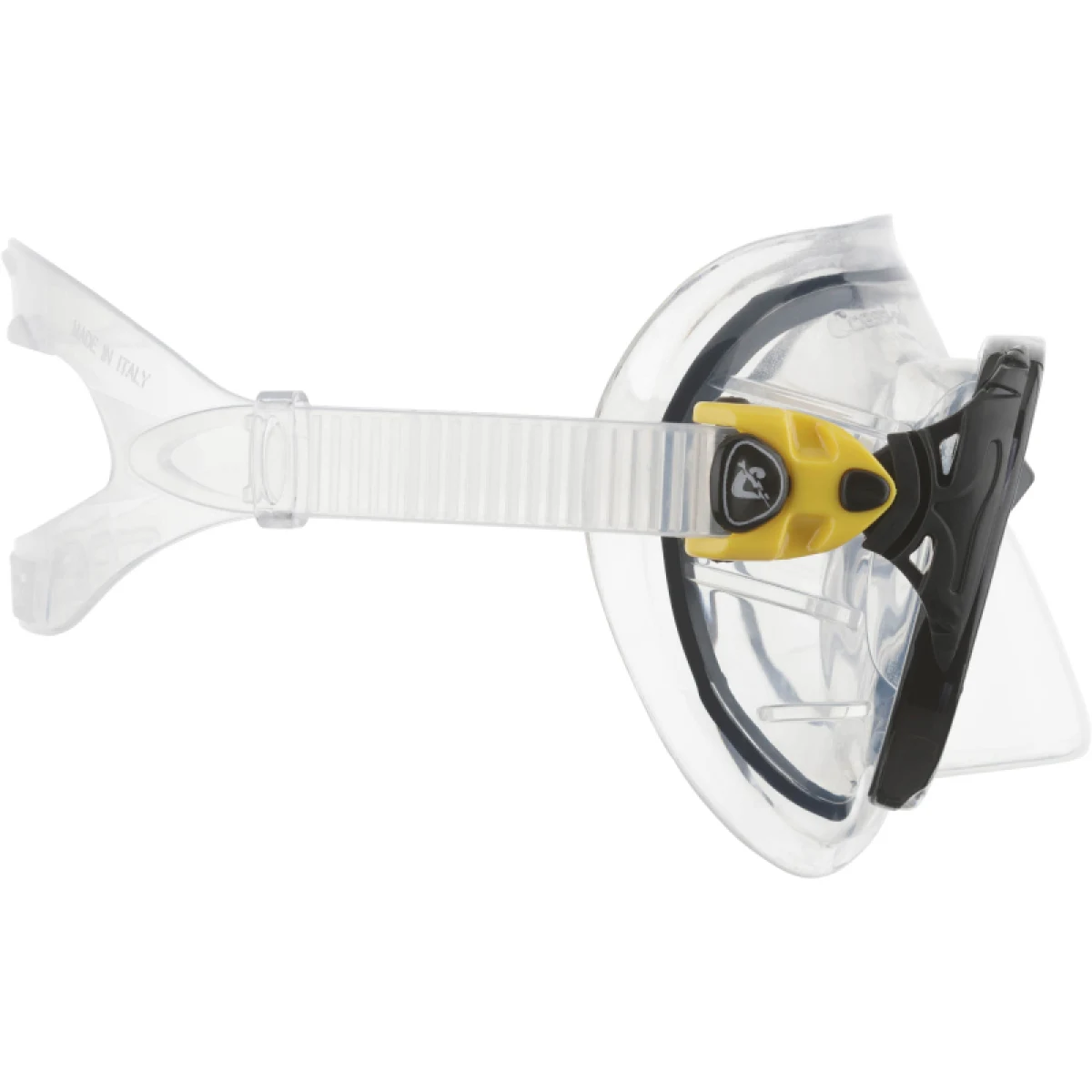Potápačská maska CRESSI BIG EYES EVOLUTION MASK SIL CLEAR FRAME YELLOW · záber 3