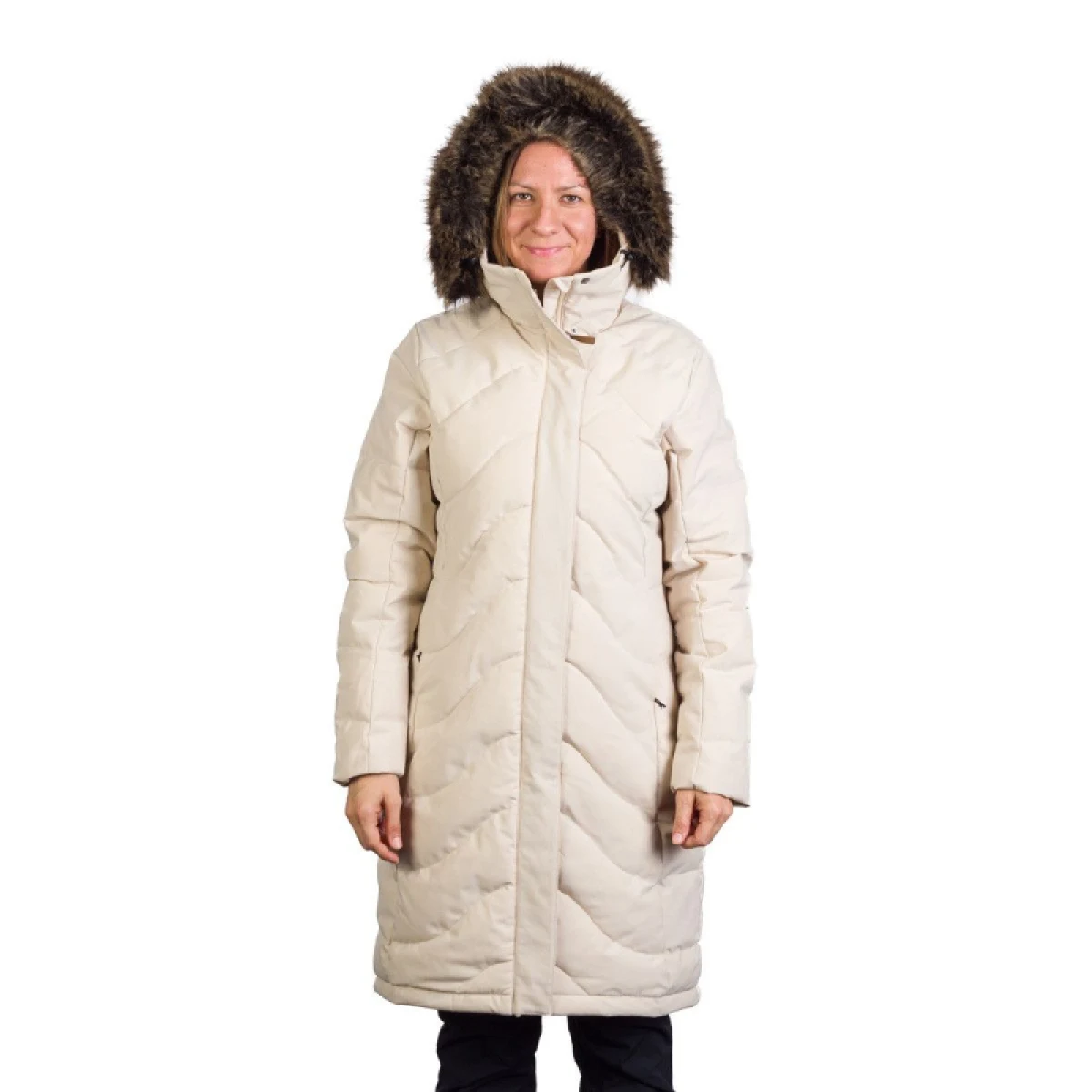 Dámska bunda NORTHFINDER ROBIN-529creamwhite · záber 2