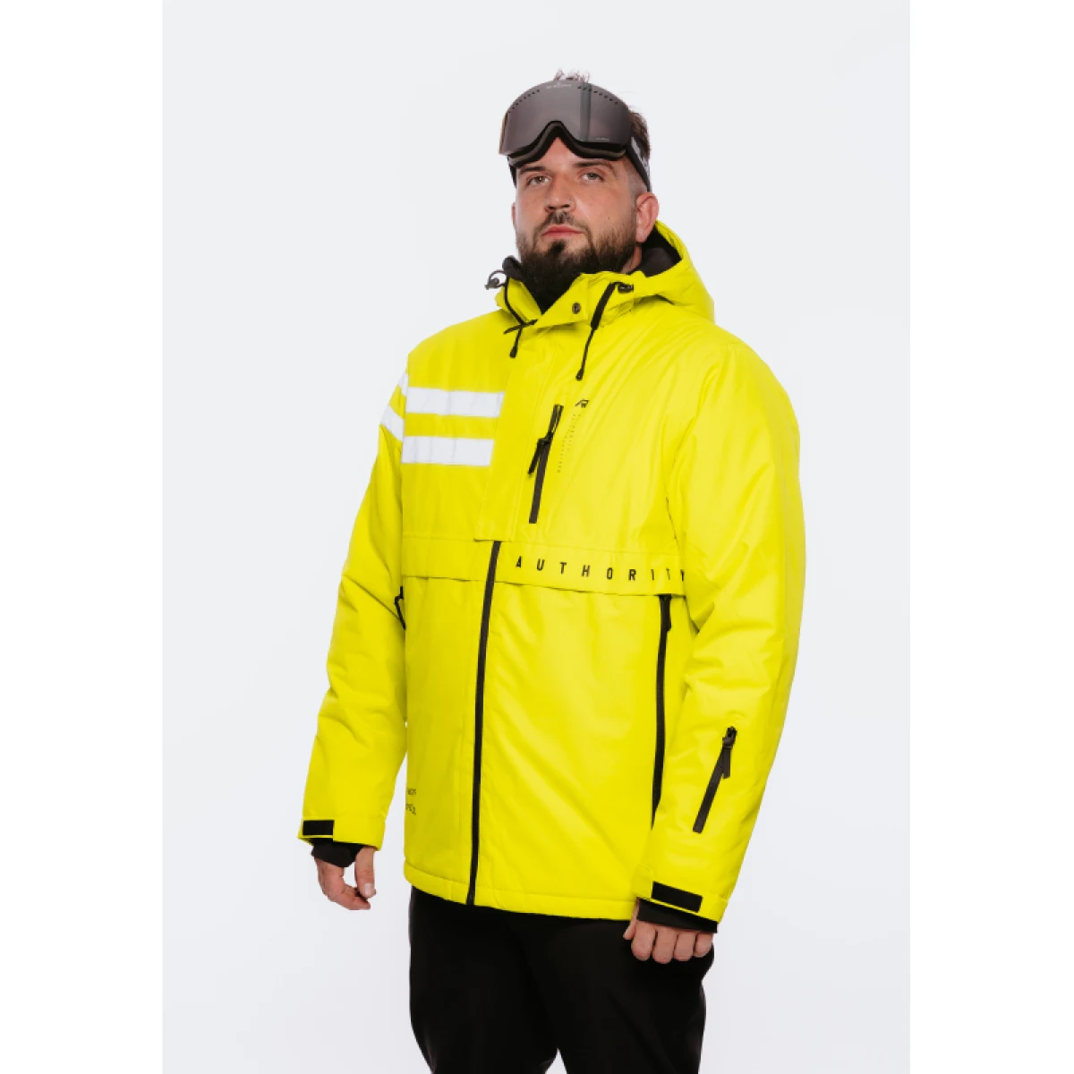 Pánska lyžiarska bunda AUTHORITY SJ-ATENTION neon green · záber 2