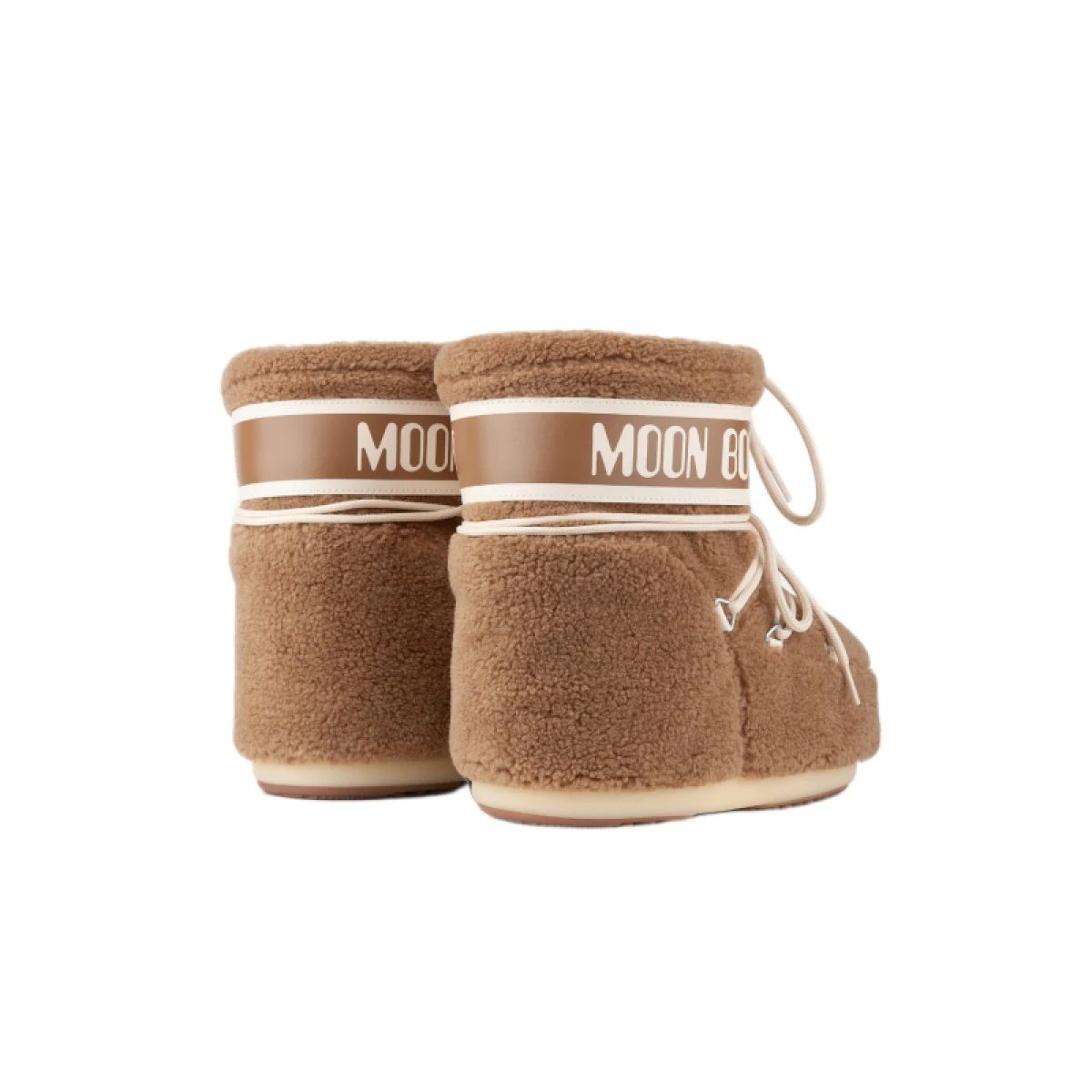 Nízke zimné topánky MOON BOOT MB ICON LOW FLEECE-M047 CAMEL · záber 4