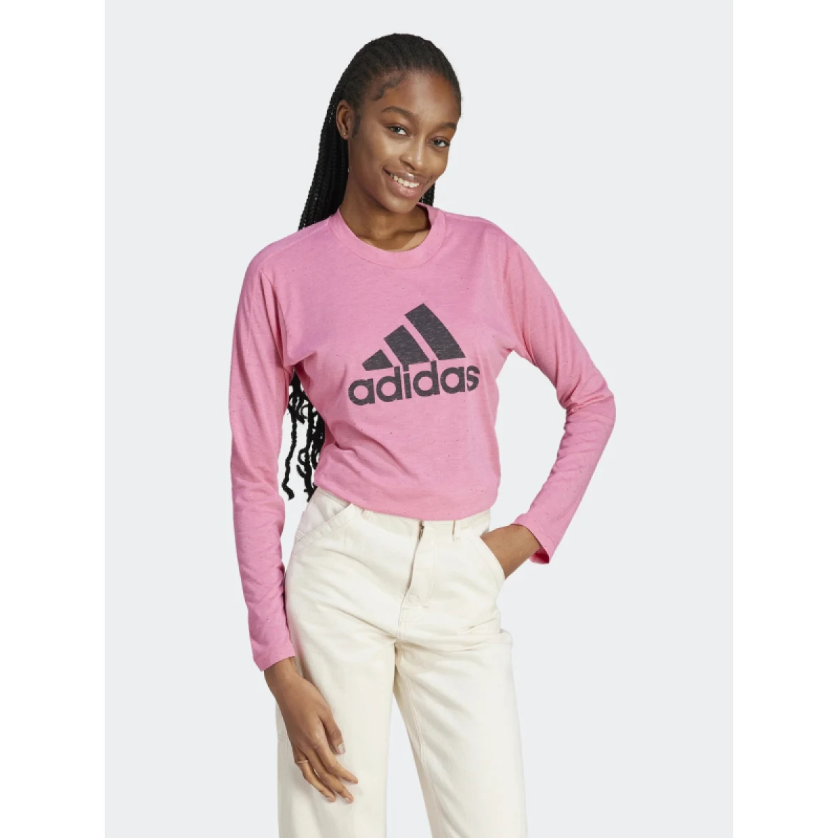 Dámske tričko s dlhým rukávom ADIDAS W WINRS 3.0 LS-IM2431-pink fusion · záber 2