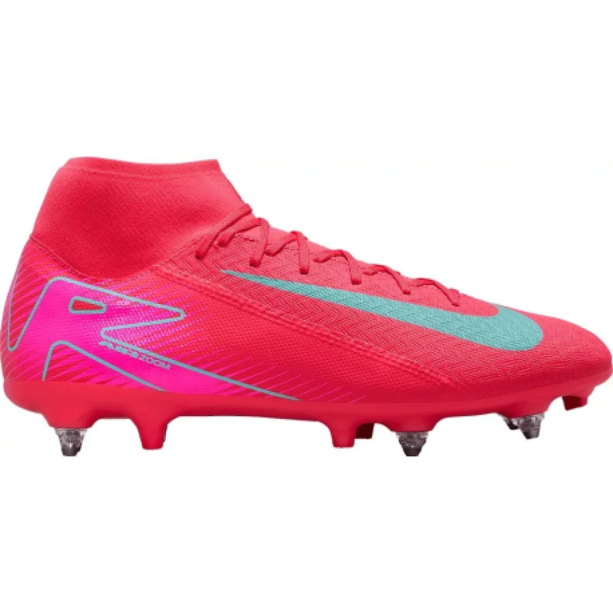 Pánske futbalové kopačky outdoorové NIKE Mercurial Superfly 10 Academy PRO M SG ember glow aurora green · záber 1