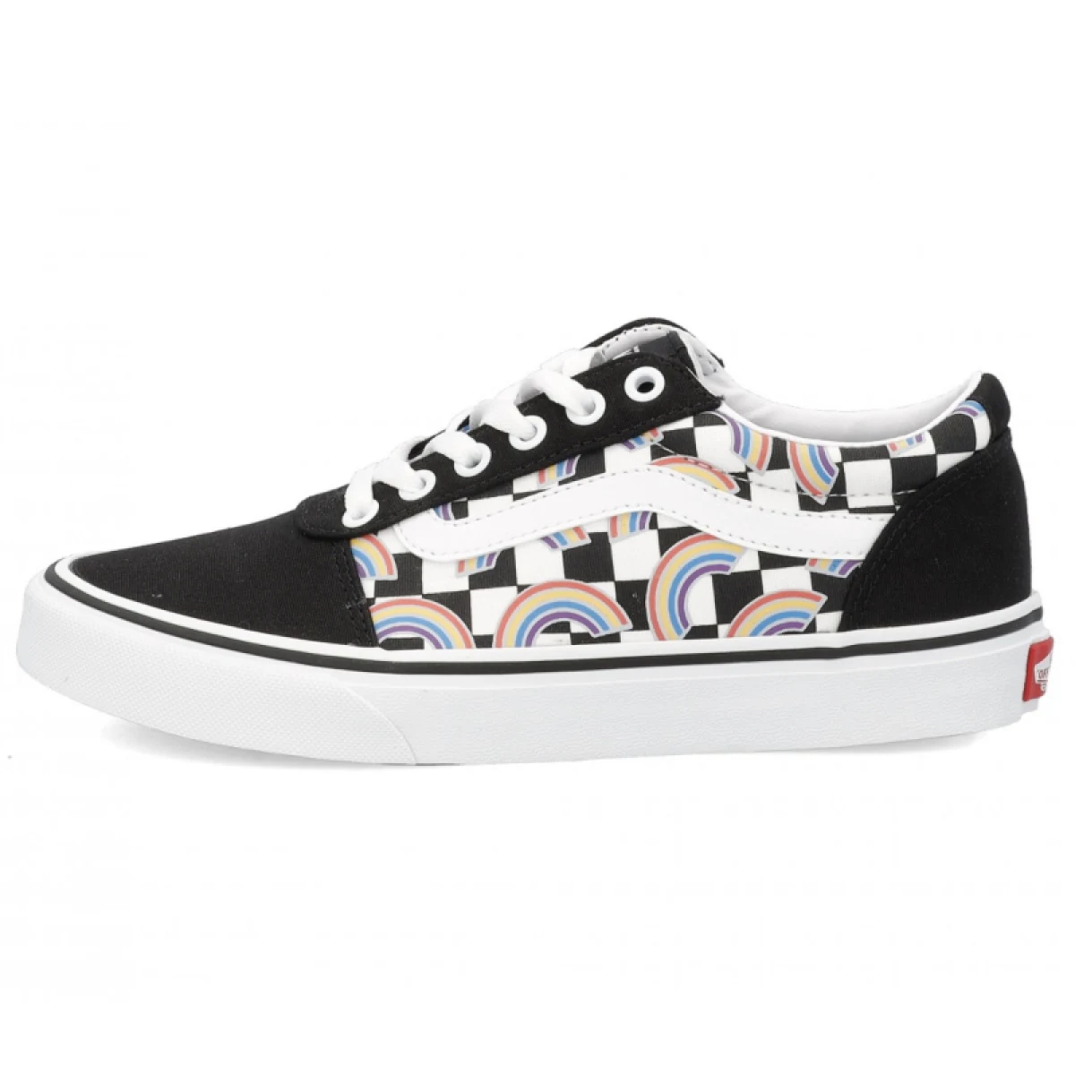 Dámska rekreačná obuv VANS WM Ward Rainbow Checkerboard multi white · záber 4