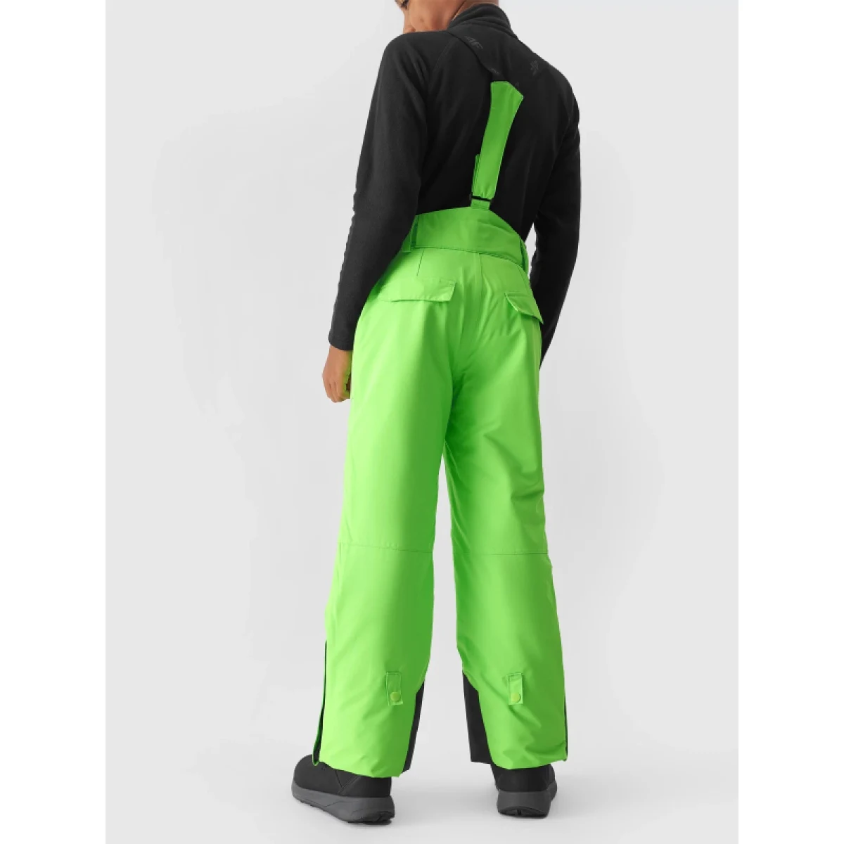 Chlapčenské lyžiarske nohavice 4F JUNIOR TROUSERS FNK-JAW23TFTRM360-41N-GREEN NEON · záber 4