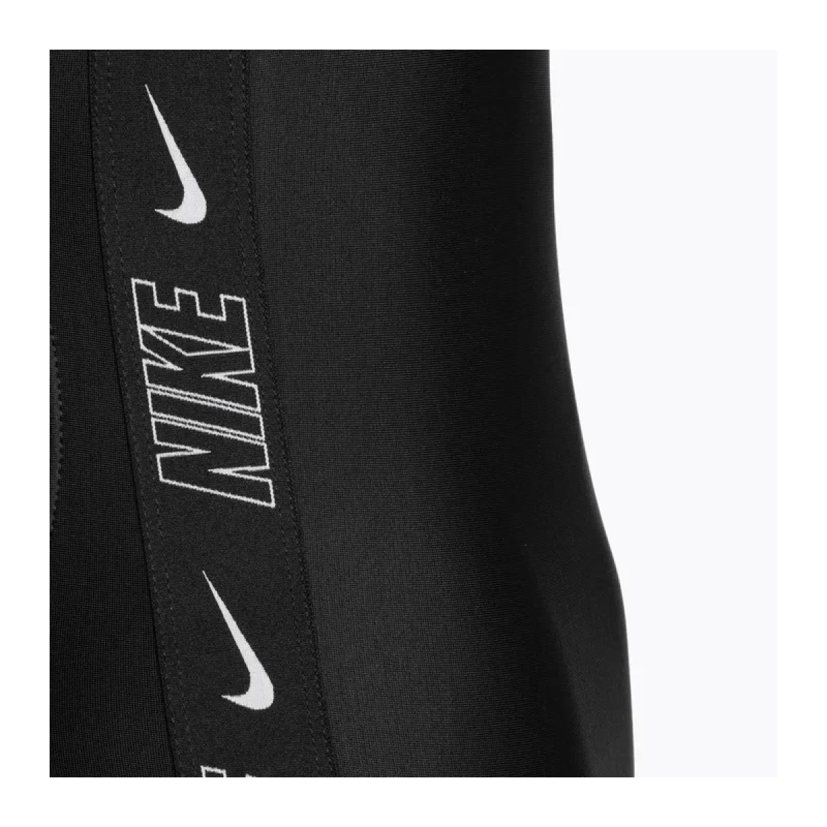 Dámske plavecké jednodielne plavky NIKE SWIM LOGO TAPE FASTBACK OP BLAC-BLACK · záber 5
