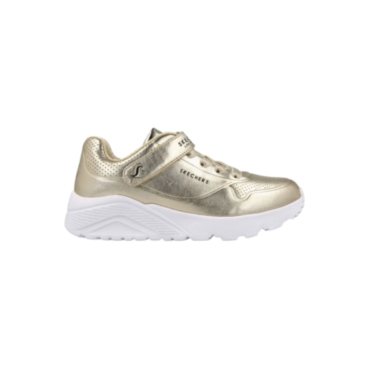 Dievčenská rekreačná obuv SKECHERS Uno Lite Chrome Steps gold · záber 1