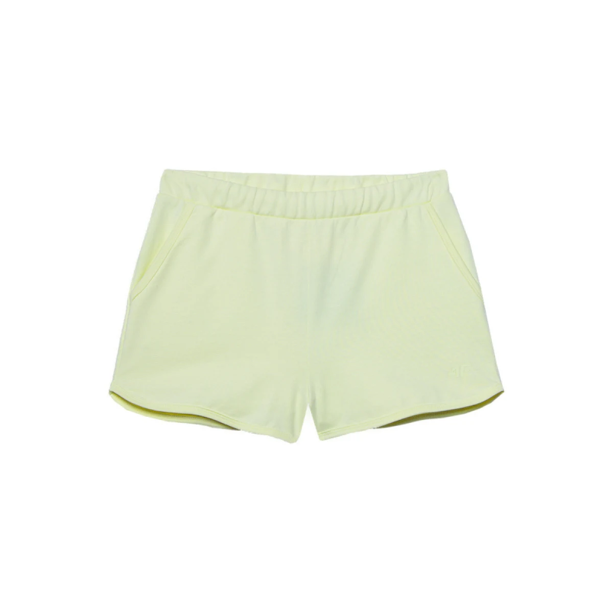 Dievčenské teplákové kraťasy 4F JUNIOR SHORTS CAS-4FJWSS24TSHOF280-72S-LEMON · záber 5