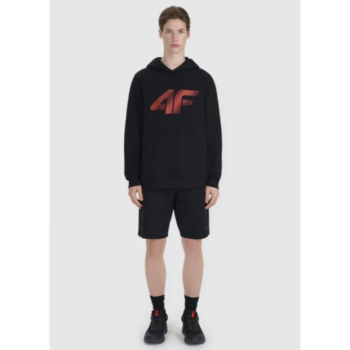 Pánska mikina s kapucňou 4F SWEATSHIRT M1766-020S-DEEP BLACK · záber 5