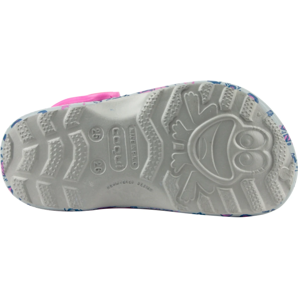 Dievčenské kroksy (rekreačná obuv) COQUI Little Frog + Amulet grey fuchsia · záber 4