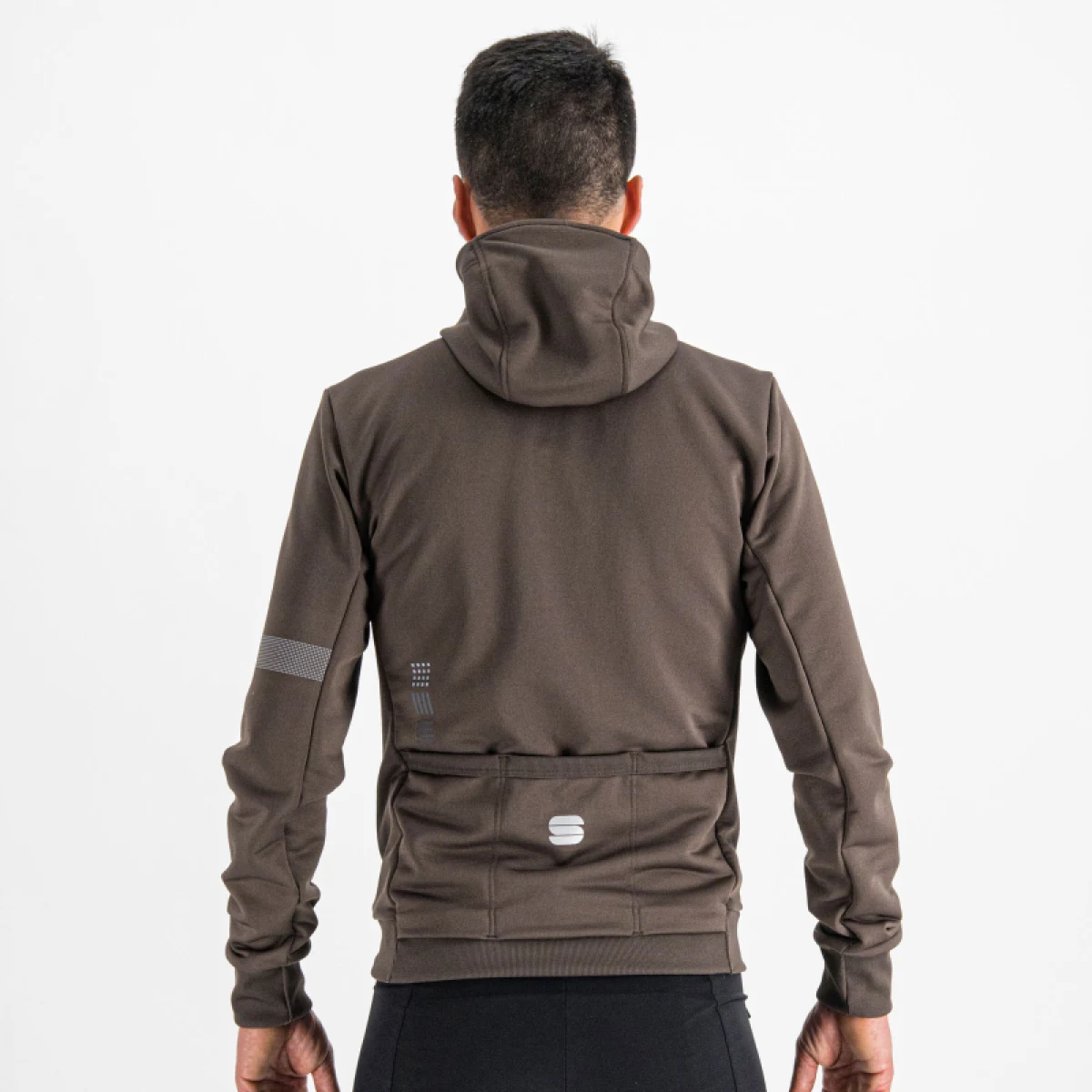 Pánska cyklistická bunda s kapucňou SPORTFUL Giara hoodie, cacao · záber 3