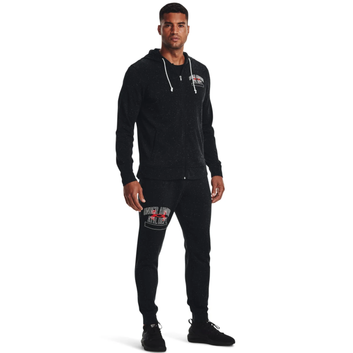 Pánska mikina s kapucňou UNDER ARMOUR UA Rival Try Athlc Dep FZ HD-BLK · záber 3