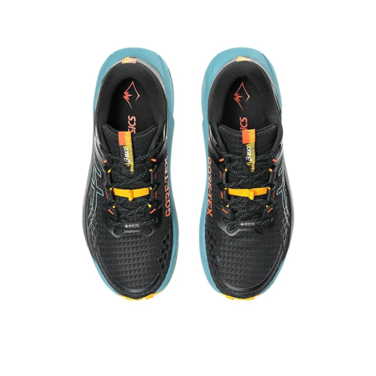 Pánska bežecká trailová obuv ASICS Gel Trabuco 13 GTX M black atlantis blue · záber 3