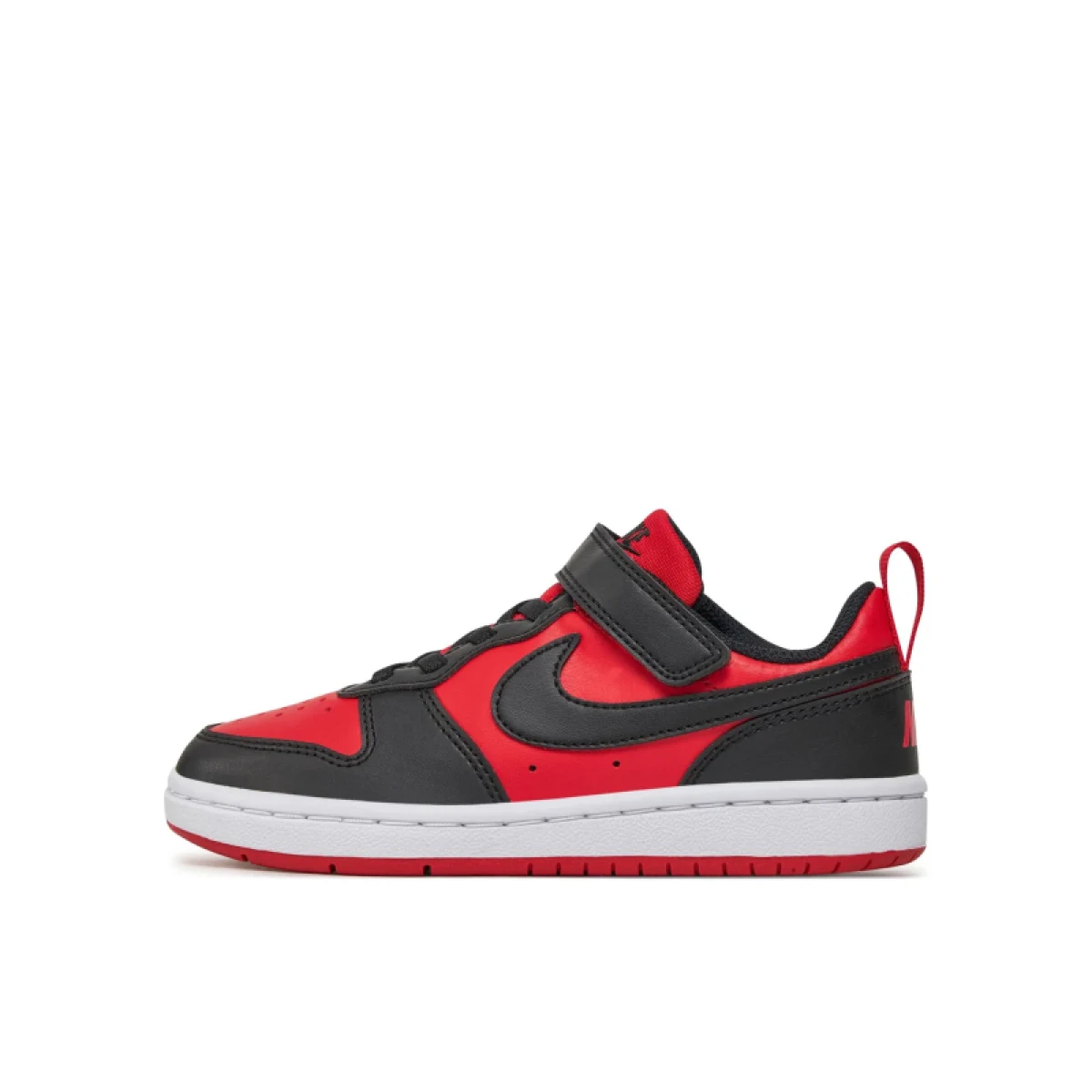 Chlapčenská rekreačná obuv NIKE Court Borough Low Recraft K university red orange midnight navy · záber 2