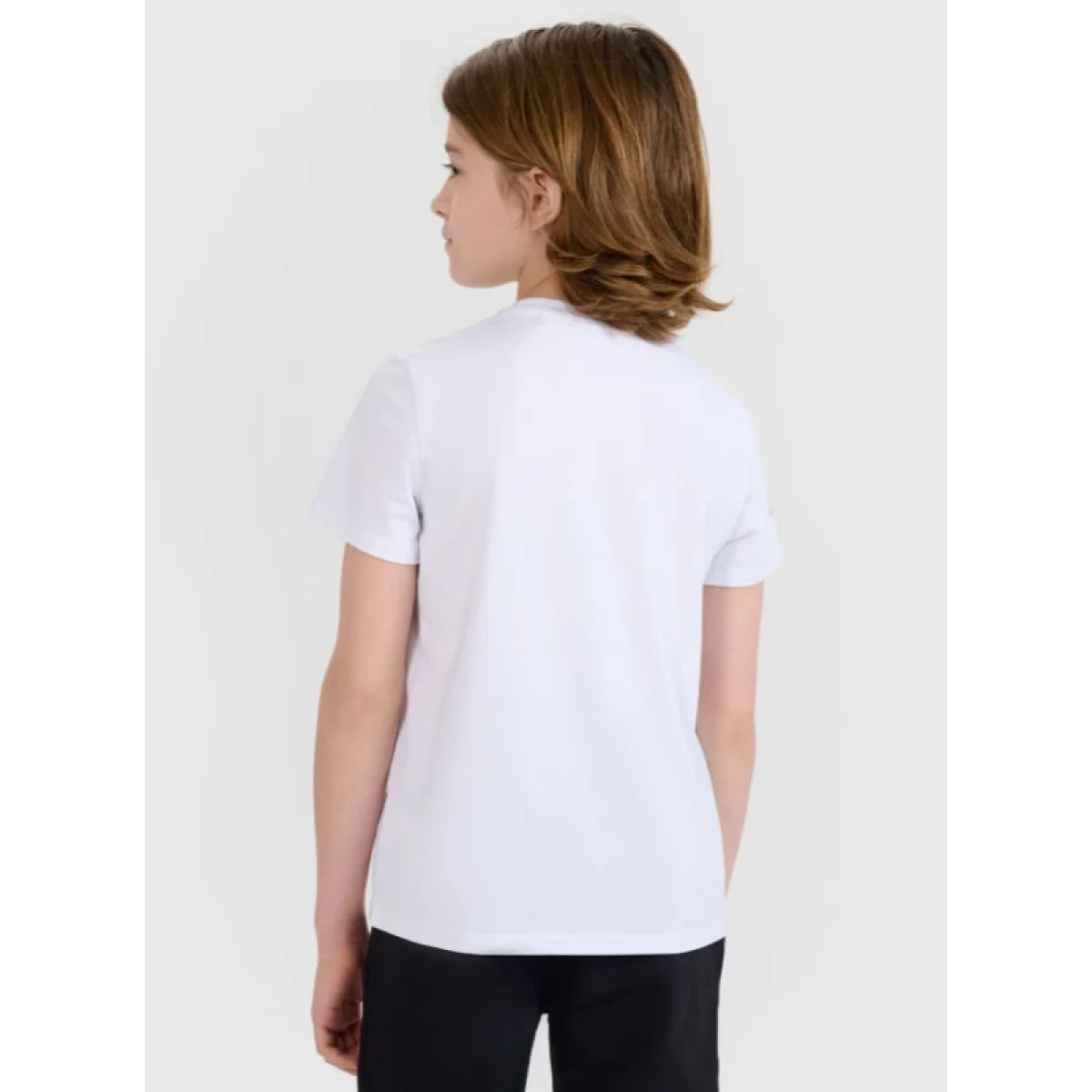 Chlapčenské tréningové tričko s krátkym rukávom 4F JUNIOR TSHIRT FNK M1438-10S-WHITE · záber 3
