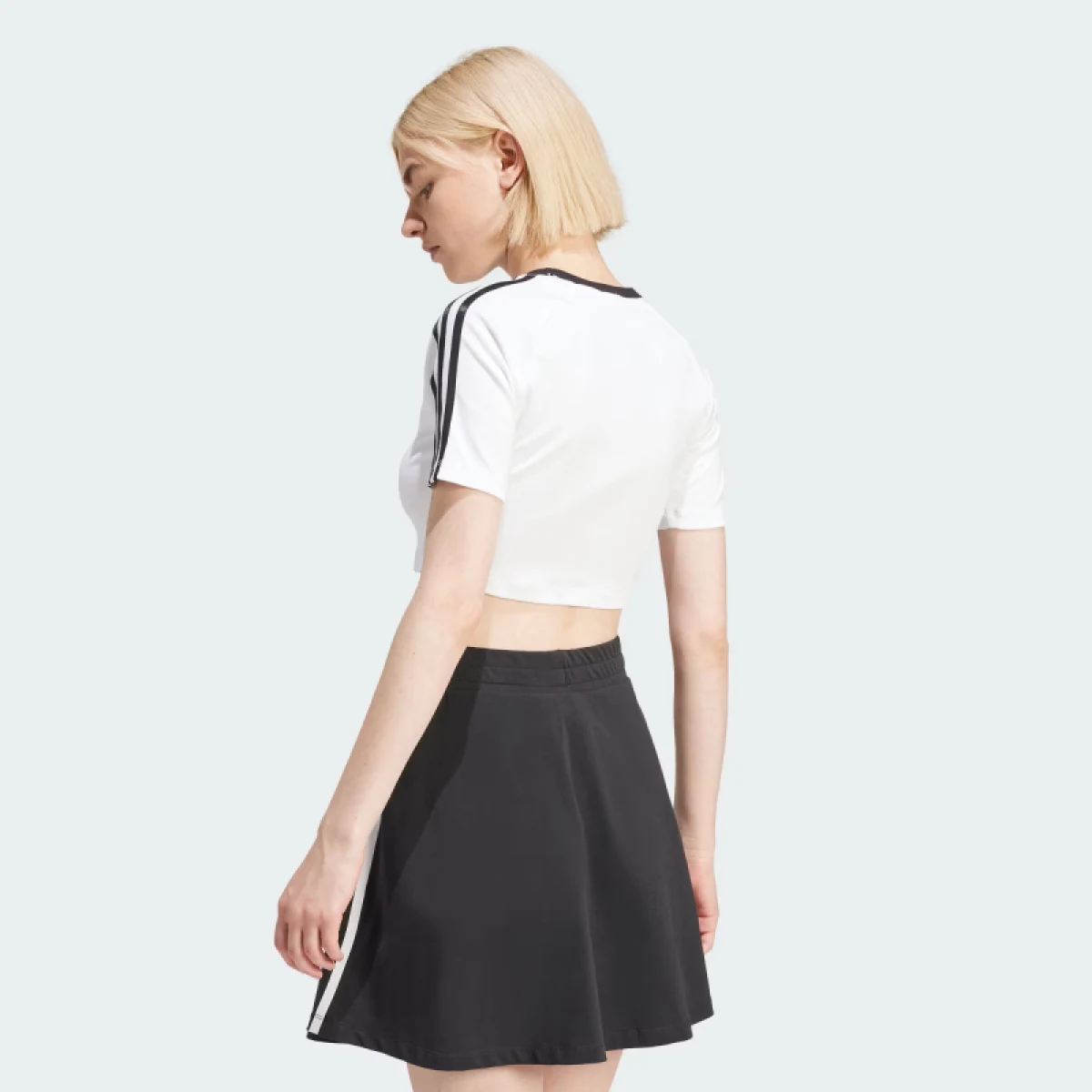 Dámske tričko s krátkym rukávom ADIDAS ORIGINALS 3 S BABY TEE-WHITE · záber 4