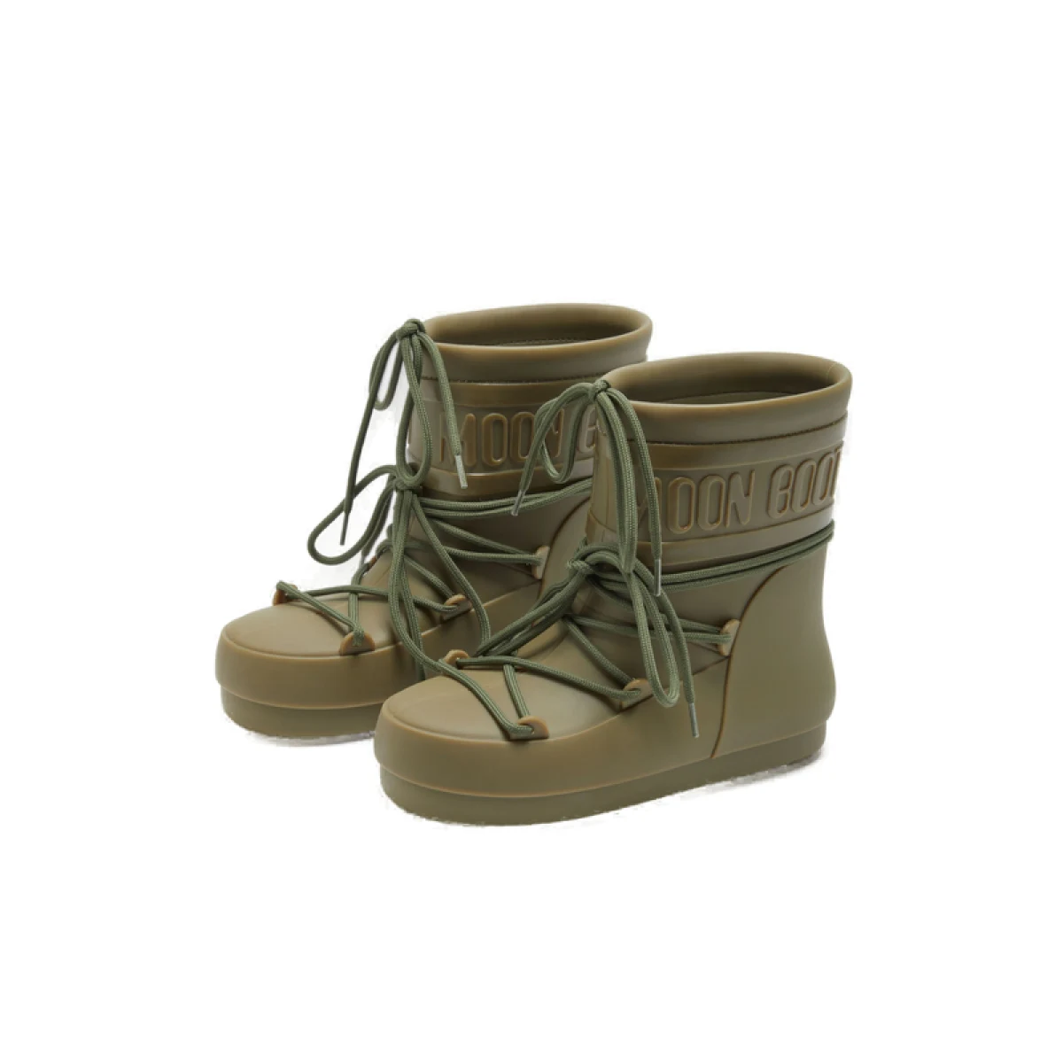 Dámske gumáky MOON BOOT RAIN BOOTS LOW, 007 khaki · záber 2