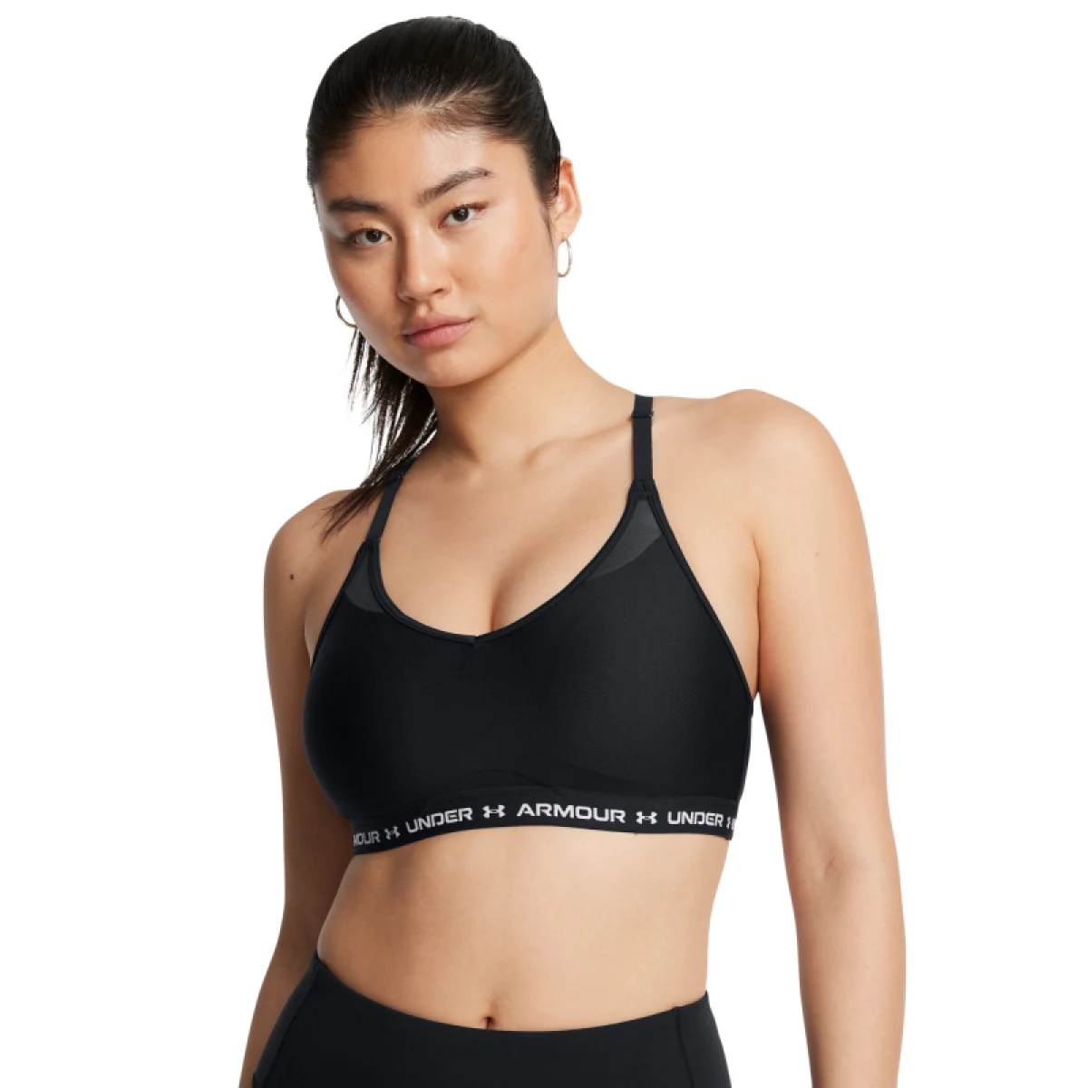Dámska tréningová športová podprsenka UNDER ARMOUR UA Crossback Low Bra-BLK · záber 4