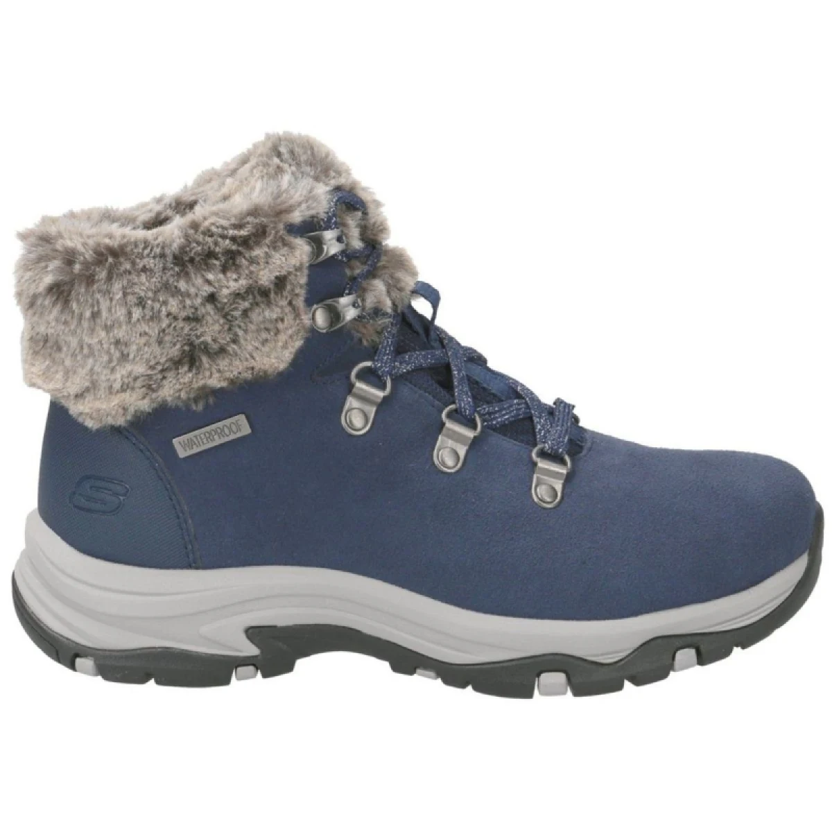 Dámske členkové zimné topánky SKECHERS Trego Falls Finest navy · záber 2