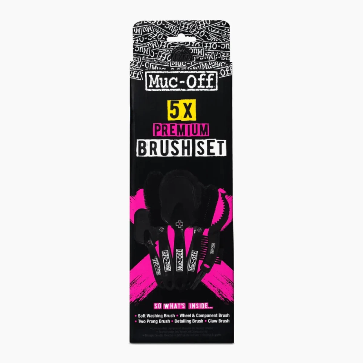 Kefka na údržbu bicykla MUC-OFF 5x Brusht Set · záber 2