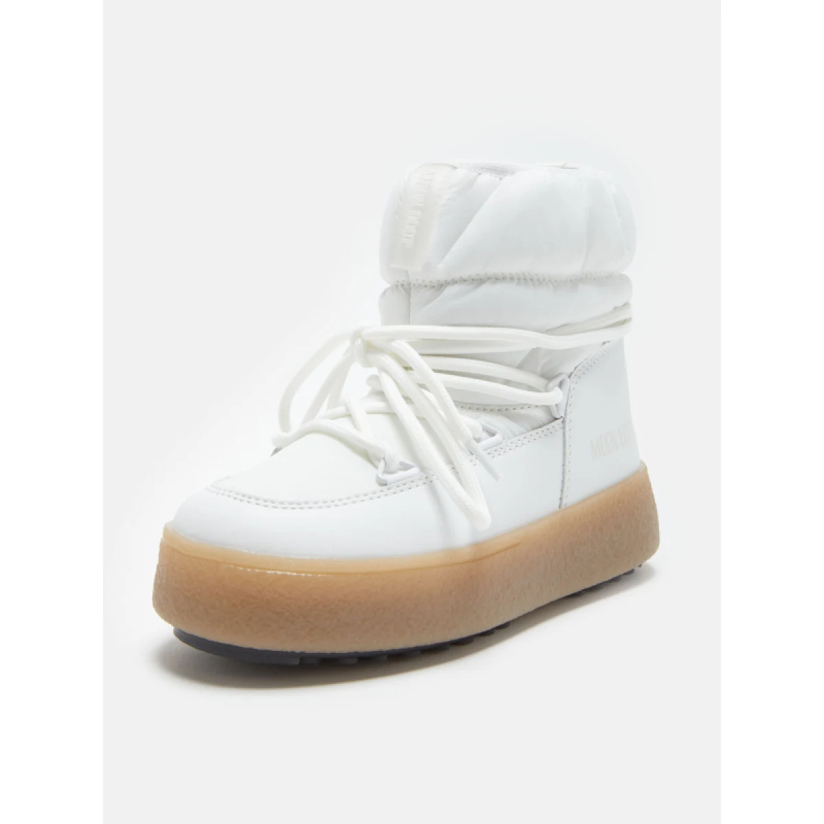 Dievčenské členkové zimné topánky MOON BOOT JTRACK LOW NYLON WP, 002 white · záber 2