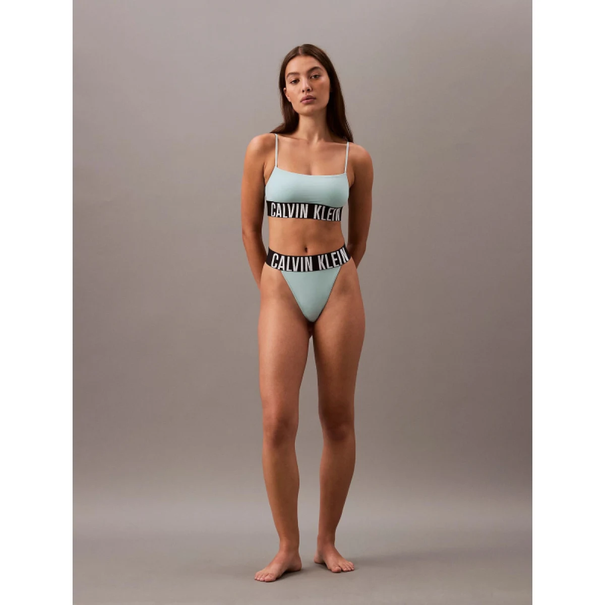 Dámska podprsenka CALVIN KLEIN UNLINED BRALETTE-Ether · záber 5
