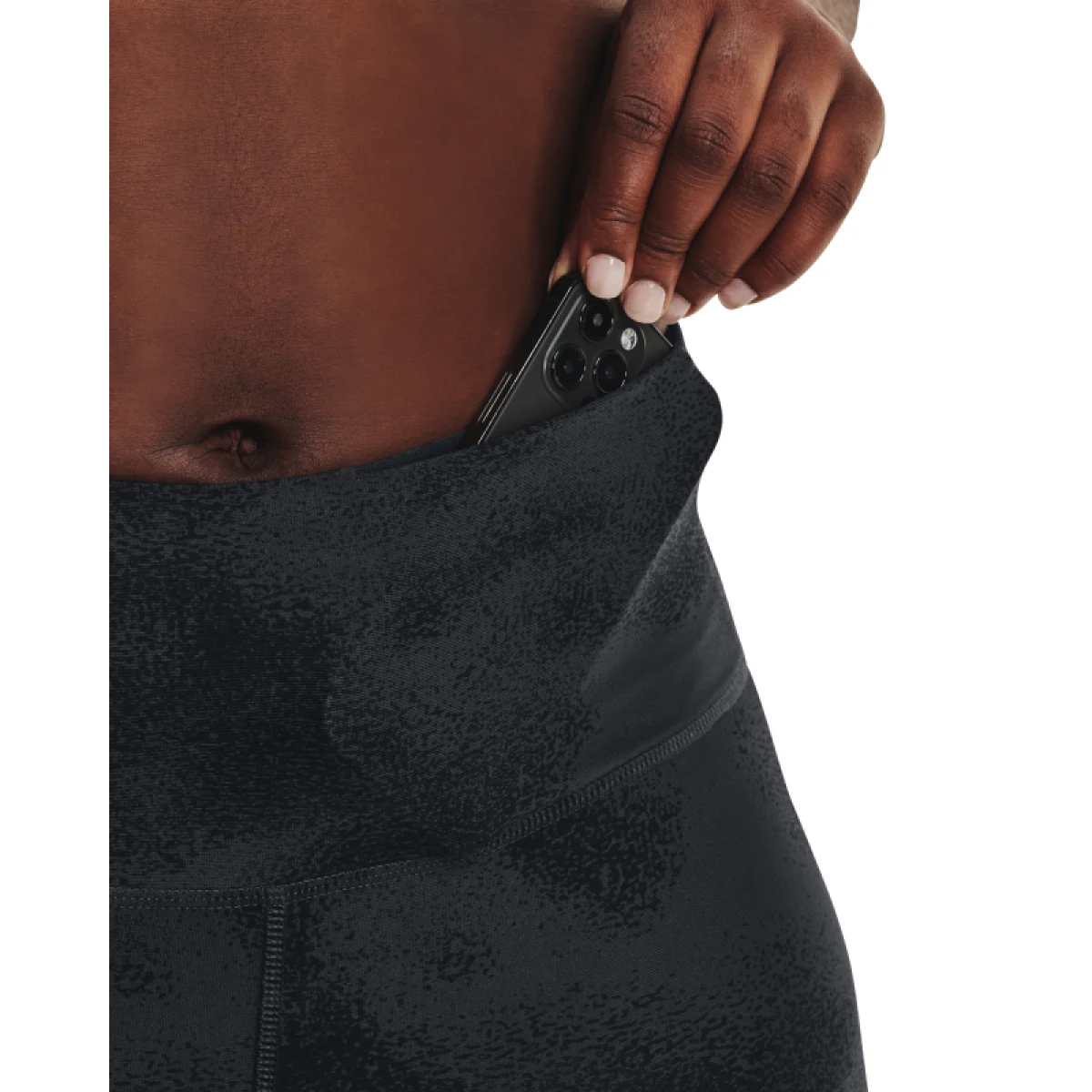 Dámske tréningové kraťasy UNDER ARMOUR Armour AOP Bike Short-BLK · záber 4