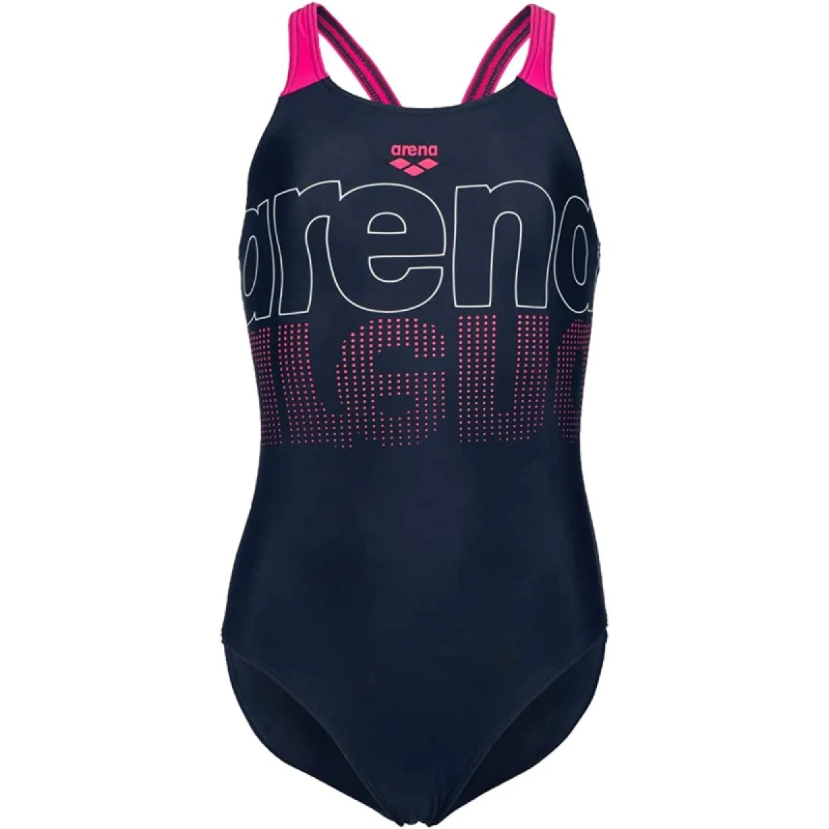 Dievčenské plavecké jednodielne plavky ARENA SWIMSUIT V BACK GRAPHIC Blue · záber 4