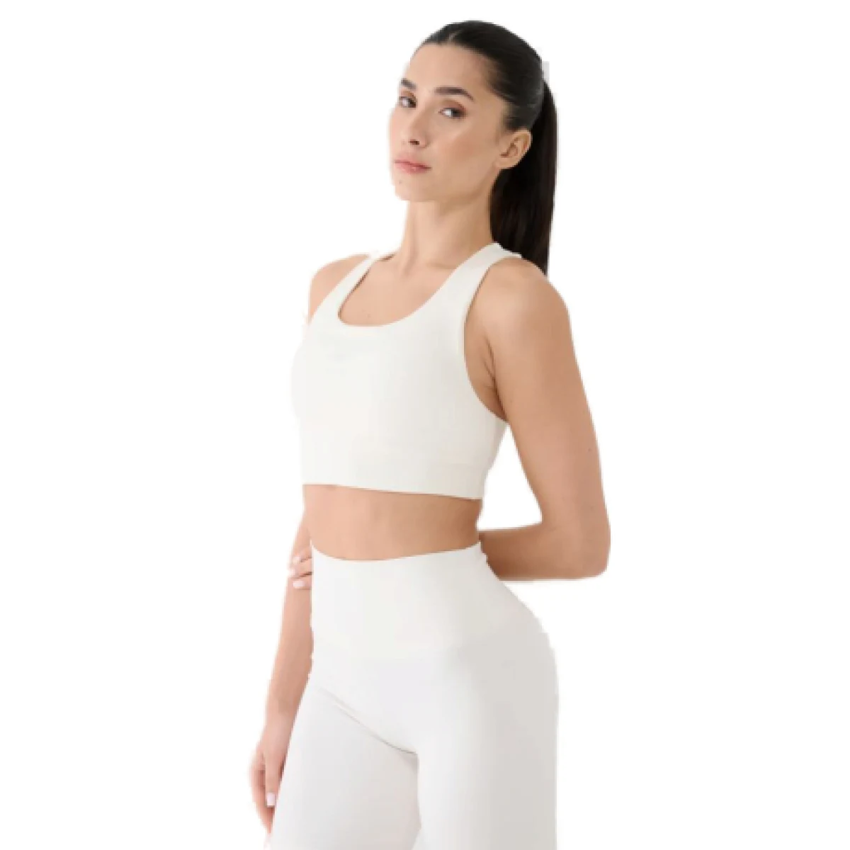Dámska tréningová športová podprsenka 4F SPORT BRA F152-11S-OFF WHITE · záber 1